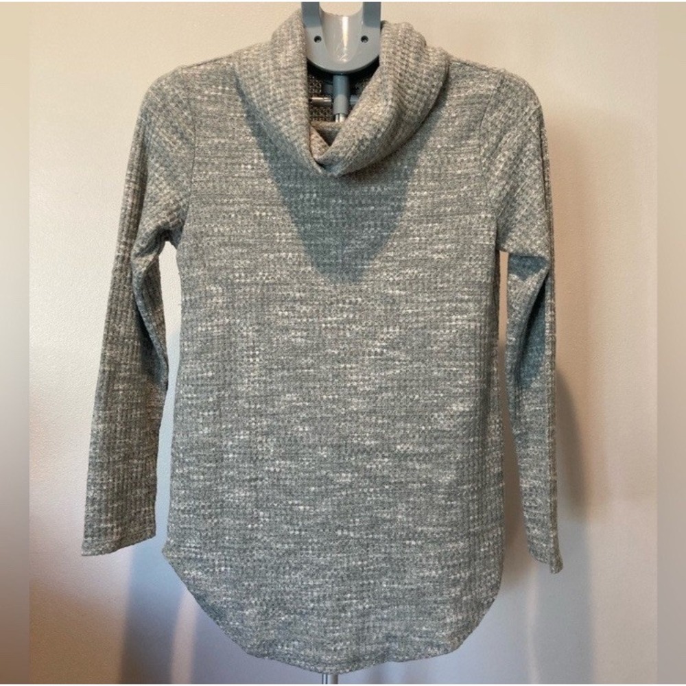 Sonoma Maddox Green Sweater Waffle Cowl Neck‎ Winter Baggy Oversized Comfy Cute